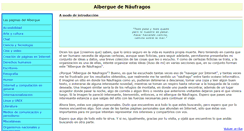 Desktop Screenshot of alberguedenaufragos.com.ar